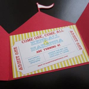 Circus Tent Invitation - Etsy