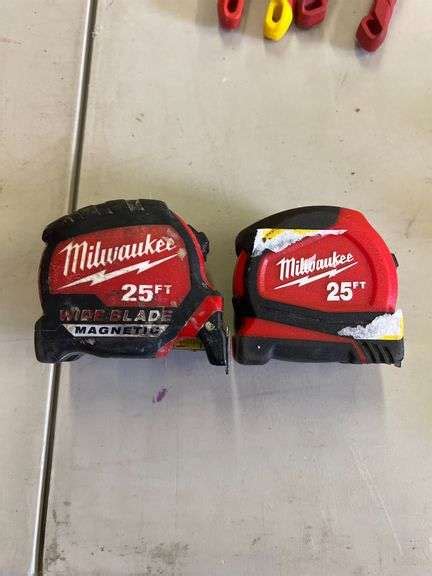 (2) Milwaukee Tape Measures - Matthews Auctioneers