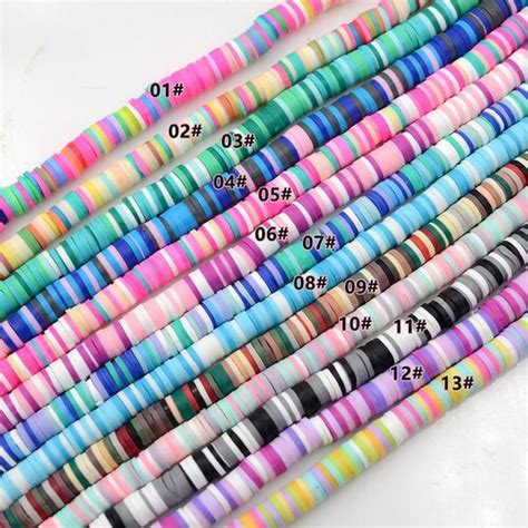 6mm Heishi Beads Polymer Clay Disc Beads African Disc Beads Etsy