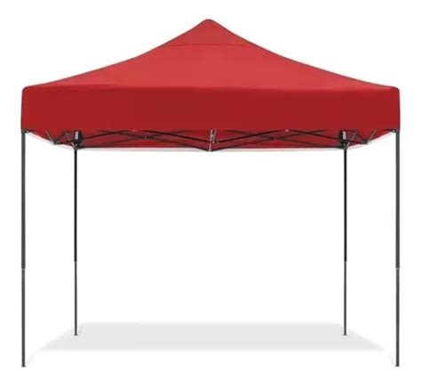 Gazebo Autoarmable Reforzado Carpa Toldo X Mweb Color Rojo