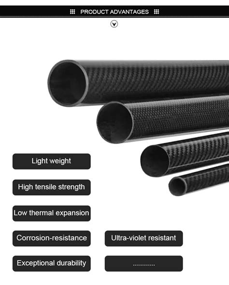 Custom Large Diameter Carbon Fiber Tube 2 300mm Od 100 Real Carbon Tubes 3k Wrapped Carbon Pipe