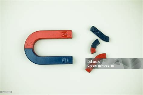 broken magnet  shape steel magnet   magnet stock photo