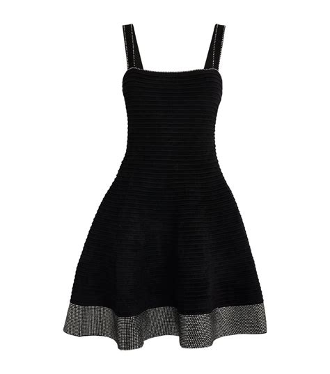 Womens Sandro Black Rhinestone Embellished Mini Dress Harrods Uk