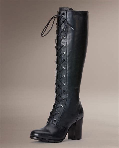 Parker Tall Lace Up Women Boots Tailored The Frye Company Leather