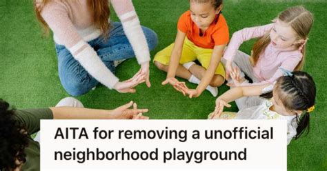 New Homeowners Removed An Unofficial Playground On Their Property When They Moved In But Now