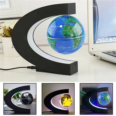 Magnetic Levitation Floating Globe C Shape World Map Gift Anti Gravity