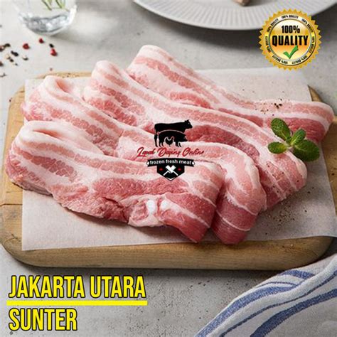 Jual Samcan Pork Belly Import Samgyeopsal Cut Korean Bbq Pork Belly