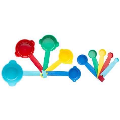 Tasty Measuring Cups and Spoons Set with Pour Spouts, Multicolor, 10 Piece - Walmart.com ...