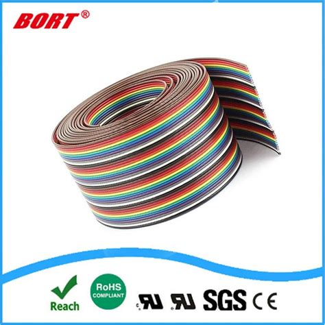 Awm Ul Awg Awg Awg Copper Electric Wire Ribbon Flat Cable