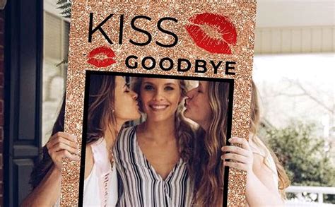 Amazon Jevenis Kissing My S Goodbye Photo Booth Frame Th