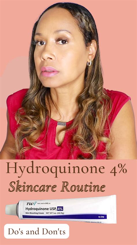 Hydroquinone 4 Bleaching Cream Skincare Routine For Hyperpigmentation