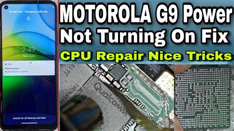 MOTOROLA G9 POWER DEAD SOLUTION CPU Reballing Done YouTube