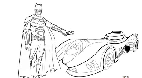 Batman Car Coloring Sheet Coloring Pages