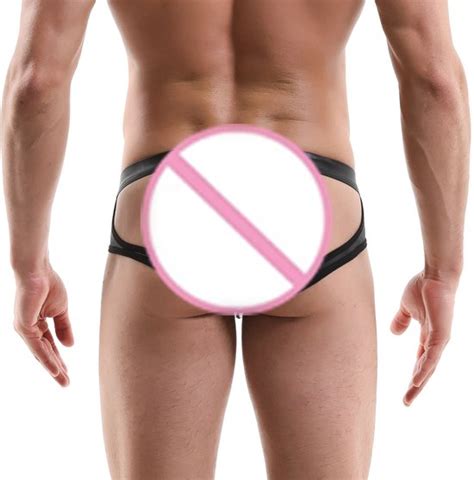 Jockstrap Heren Sexy Latex Gay Lingerie Opwindend Open Butt Goedkoop Bol