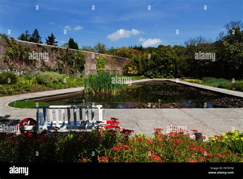 The Lily Pool In The Walled Garden Mount Congreve Gardens Near