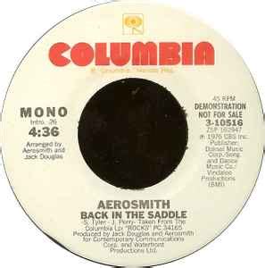 Aerosmith - Back In The Saddle (1976, Vinyl) | Discogs