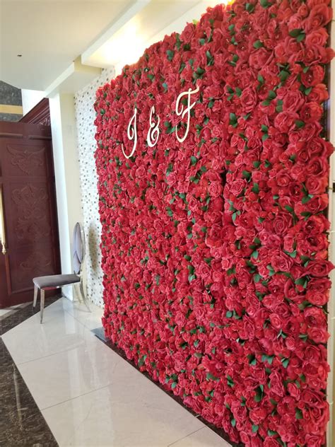 Red Rose Flower Wall | Events 365 Rentals Party Decor Rental