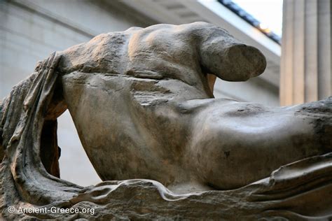 British Museum Parthenon West Pediment A River God Ilissos Back