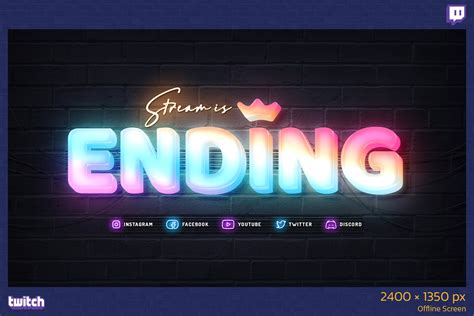 Neon Gaming - Twitch Kit - Design Cuts