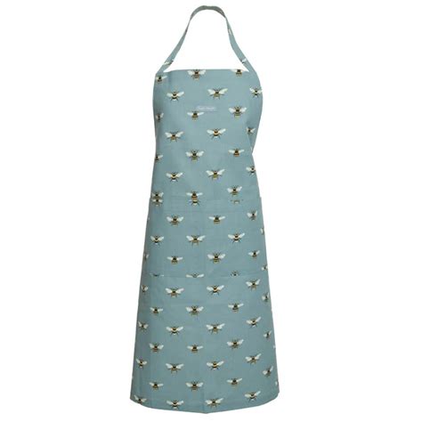 Sophie Allport Bees Teal Adult Apron