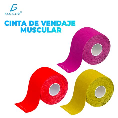 Cinta Elegate Kinesiol Gica Vendaje Neuromuscular Tape 5mx5cm 1pz