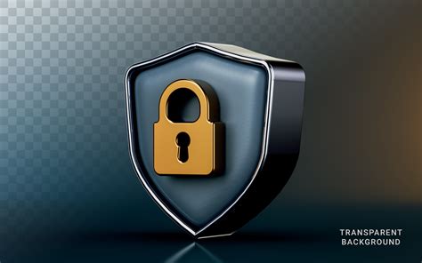 Security Shield Lock Icon On Dark 3d Graphic By Ahmedsakib372 · Creative Fabrica