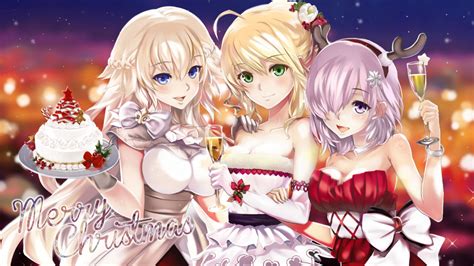 Fondos de pantalla ilustración Anime Chicas anime Sable Navidad