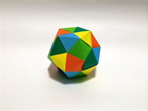 Pattern For Paper Dodecahedron Ball - Origami