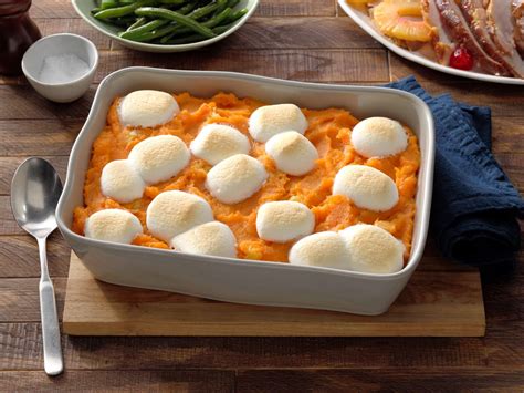 Pineapple Sweet Potato Casserole With Marshmallows Side Dish Casserole Recipe Dole® Sunshine