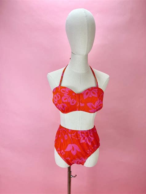 S Neon Bikini Swimsuit With Wrap Gem