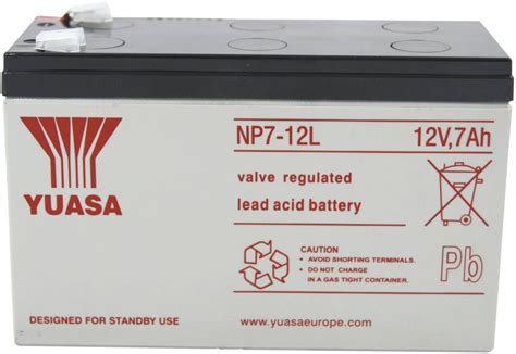 Yuasa NP7 12 L NP7 12 L Bleiakku 12 V 7 Ah Blei Vlies AGM B X H X T