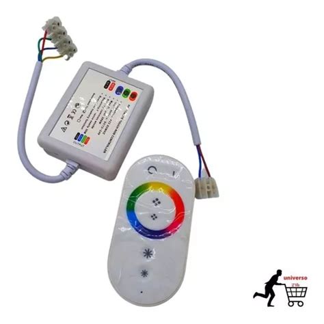 Controlador Rgb L Mpada Fita Led Controle Sem Fio Touch Tens O De