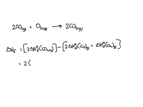 Solved Calculate The Standard Enthalpy Of Formation Of Reaction 2h2g