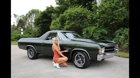 1971 Chevrolet Elcamino Green True SS 454 Auto 26700 00