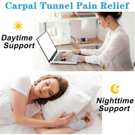 Wrist Support Brace with Metal Splint Stabiliser, Adjustable Day Night