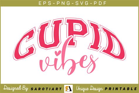 Valentine Day Design Cupid Vibes Png Svg Graphic By Sarotiart