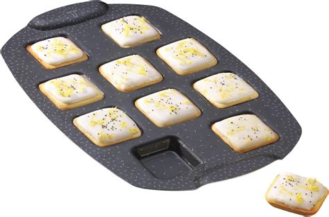 Tefal PerfectBake Mini J5734502 Cake Tin With 10 Mini Squares Non Stick