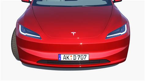 2023 New Tesla Model 3 3D Model