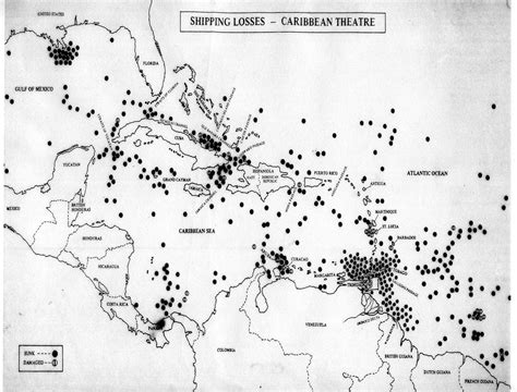 Merchant Marine Ships With Caribbean Losses