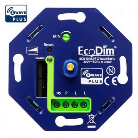 ECODIM Smart LED Rotary Dimmer Z Wave 200W ECO DIM 07 Basic