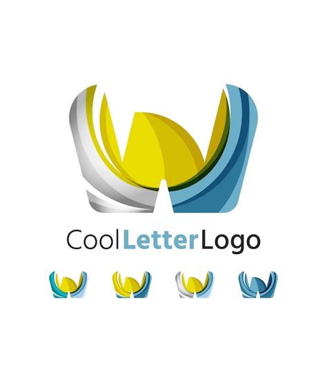 Premium Vector Set Of Abstract W Letter Company Logos Business Icons