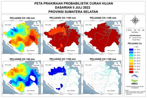 Prakiraan Probabilistik Curah Hujan Dasarian II Juli 2022 Update 30