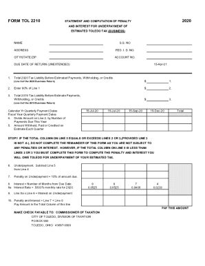 Fillable Online Solved: Form 2210 Underpayment Tax Penalty Worksheet Fax Email Print - pdfFiller