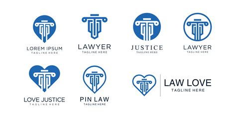 Set of law logo bundle concept vector 10178728 Vector Art at Vecteezy