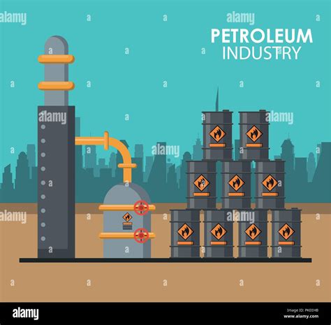 Petroleum Industry Poster Stock Vector Image And Art Alamy