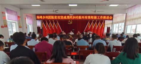 高峰乡：召开巩固脱贫攻坚同乡村振兴有效衔接工作推进会舒城县人民政府