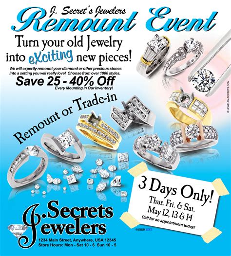 DIAMOND REMOUNT EVENT SAMPLE ADVERTISEMENT – Jewelry Secrets
