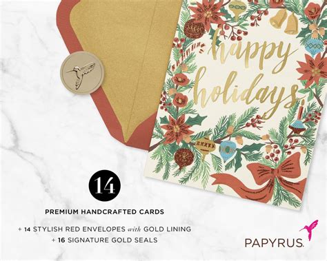 Happy Holidays Holiday Boxed Cards Count Papyrus