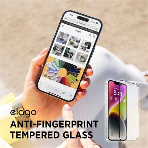 Elago Anti Fingerprint Tempered Glass For Iphone Plus