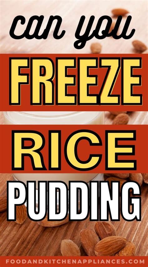 Can You Freeze Rice Pudding Foodandkitchenappliances